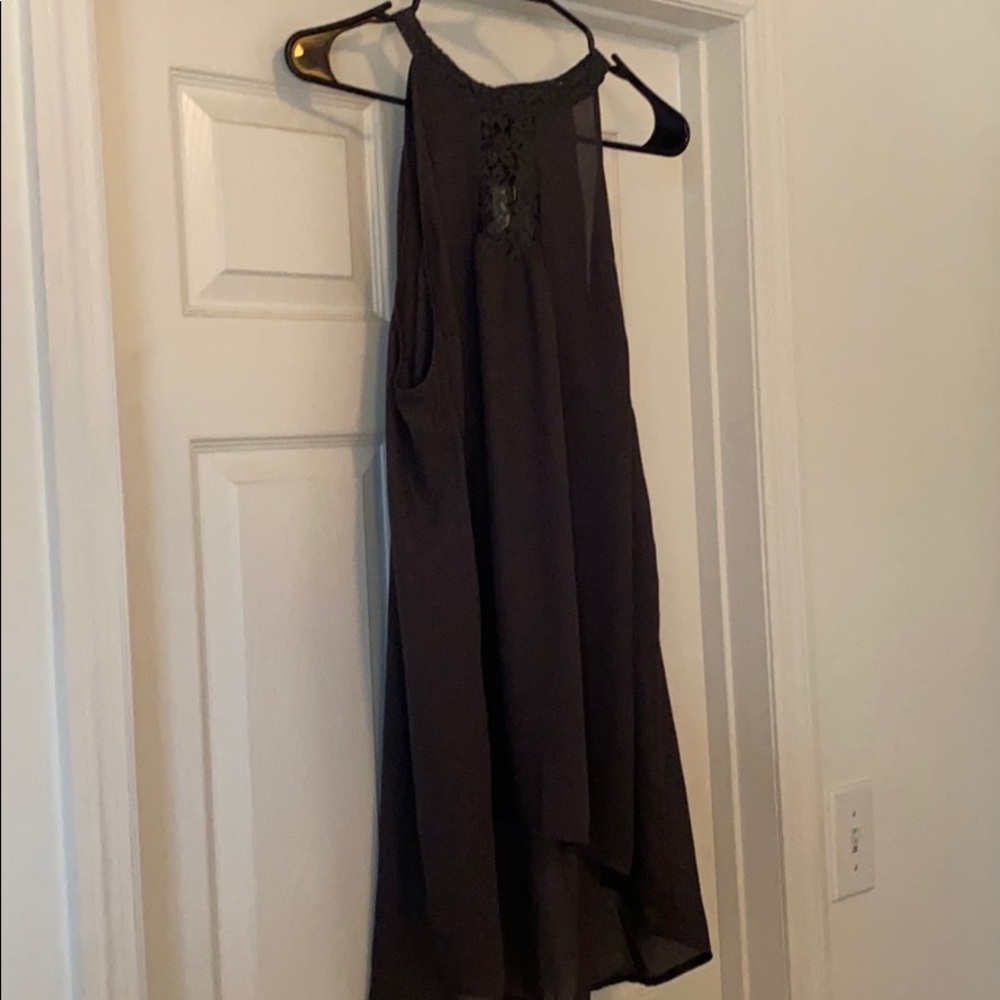 Gray long tunic tank